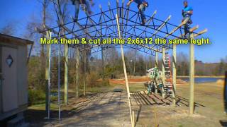 Armour Metals Steel Truss Pole Barn Kit Diy [upl. by Navinod]