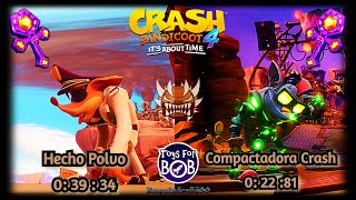 Crash Bandicoot 4  Hecho Polvo 03934  Compactadora Crash 02281 Reliquia Toy For Bob [upl. by Farman]