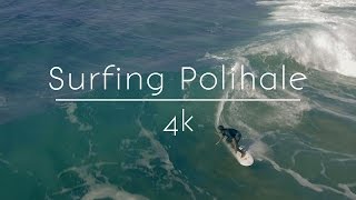 Polihale Surfing  Kauai in 4k Ultra HD [upl. by Rezal]