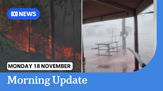 Storms lash NSW and bushfires in western Victoria  ABC NEWS [upl. by Fortune]