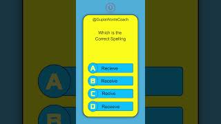 Spelling Quiz Shorts gk English Grammer 57 challenge short guptawordscoach [upl. by Garrison226]