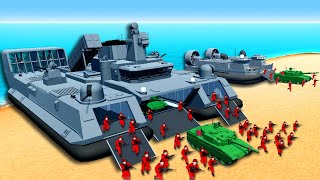 Building a Massive Invasion HOVERCRAFT Using MODS in Ravenfield Mod Challenge [upl. by Gilli391]