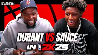 Kevin Durant VS Sauce Gardner BATTLE In NBA2K25  Boardroom Talks [upl. by Gnaht927]