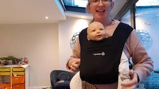 How to carry forwards facing in the Ergobaby Embrace [upl. by Grindle]