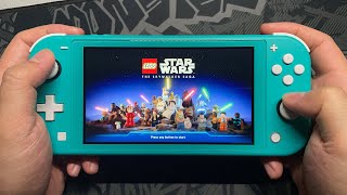 LEGO Star Wars The Skywalker Saga Nintendo Switch LITE Gameplay [upl. by Nothgiel307]