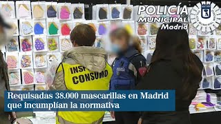 Requisadas 38000 mascarillas en Madrid que incumplían la normativa [upl. by Grim982]