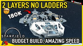 NO LADDERS 2 Layers Archangel Shark Shipbuild Starfield Ship building Guide Budget Luxury Shipbuild [upl. by Hintze]