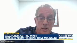 Vacationers getting mixed messages about traveling to NC mountains [upl. by Aimat]