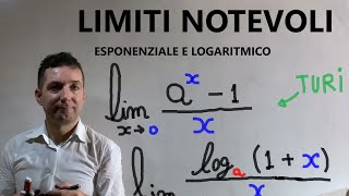 Limiti notevoli  esponenziale ax1x e logaritmico log 1x x Esercizi svolti passo passo [upl. by Leahcimed530]