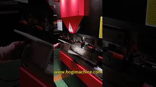 Hogi Highspeed pumpcontrolled CNC pressbrakeequipped with quick clamping device for the upper die [upl. by Adey728]