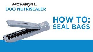 How to Vacuum Seal — Using the Vacuum Sealer Bag Roll  PowerXL Duo NutriSealer Food Sealer [upl. by Ailegnave]