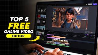 Top 5 FREE Video Editing Software Online with NO Watermark 2024 [upl. by Dorotea824]