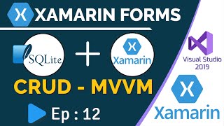 SQLite CRUD Operation in Xamarin Forms  NET MAUI  MVVM  Ep12 [upl. by Oahc]