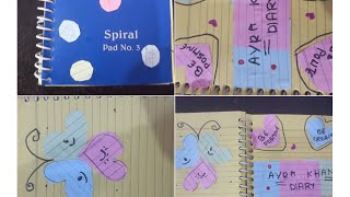 DECORATING MY NEW TINY SPIRAL DIY DIARY📓 🥰 [upl. by Sivia119]