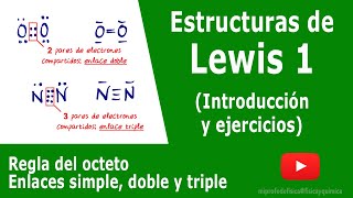 Estructuras de Lewis y Regla del Octeto Ejercicios de introducción  ENLACE [upl. by Arimahs]