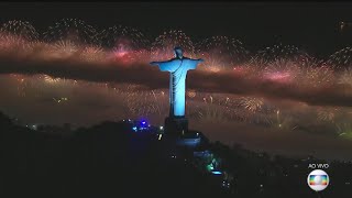 Full HD Contagem regressiva e queima de fogos em Copacabana Rede Globo  Réveillon 20172018 [upl. by Yras]