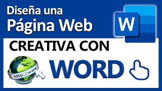 😱Crear una PÁGINA WEB con Word fácil y muy creativa👍 [upl. by Andryc]