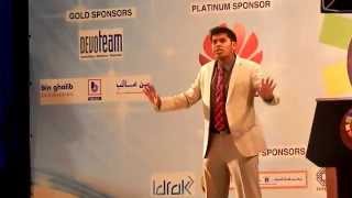 Humorous Toastmasters Speech Qatar 2014  First place  Addiction to Contradictions [upl. by Kcirtapnaes301]