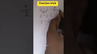 Fraction addition trick maths fractions addition mathstricks [upl. by Meldoh954]