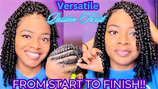 1Oquot PASSION TWISTS  DETAILED CROCHET BRAID PATTERN [upl. by Adiraf456]