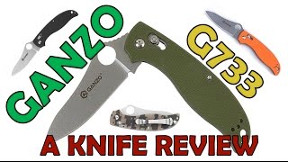 Review Ganzo G733 This knife is a Robust Beast of a folding blade Check it out NOW [upl. by Aitan]