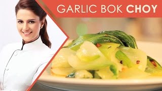 Garlic Bok Choy  Asian Recipes  Chinese Recipes  Shipra Khanna Cooking videos [upl. by Hulton]