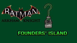 BatmanArkham Knight  Collectible  All Riddler Trophyies Locations  Founders Island [upl. by Chadburn637]