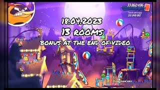 angry birds 2 clan battle 18042023 13 rooms [upl. by Bellis]