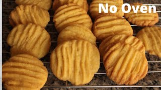 3Ingredient Cookies Without Oven  CookiesBiscuit Recipe [upl. by Ahsima]