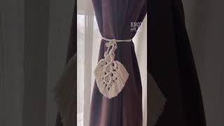 DIY Macrame Curtain Tiebacks [upl. by Rind953]