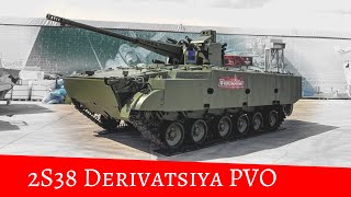 2S38 Derivatsiya PVO  New Russian SPAAG vs 2K22M Tunguska [upl. by Clarey5]