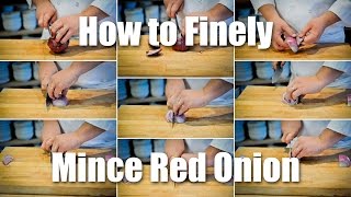 How To Finely Mince Red Onion [upl. by Lerret655]