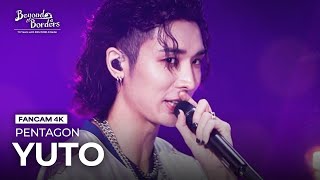 FanCam 4K Shine  PENTAGON YUTO Beyond Borders  KBS WORLD TV 230815 [upl. by Jock]