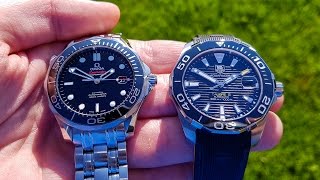 Omega Seamaster 300 M and TAG Heuer Aquaracer 300M  comparison video [upl. by Sperling]