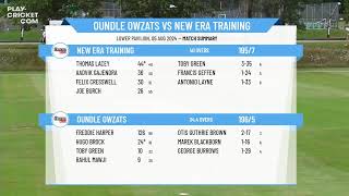 Oundle Owzats v New Era Training [upl. by Annasoh]