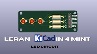 Learn Kicad In 4 Minute Kicad PCB Tutorial for Beginners  Schematic Drawing in Kicad [upl. by Glogau]