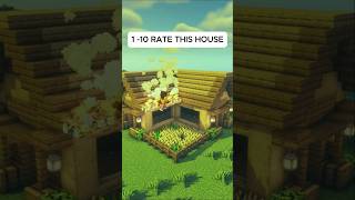 Minecraft Wooden House 🏠 minecraft house building shorts [upl. by Aliuqaj]