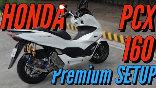 HONDA PCX 160 Setup Premium Parts [upl. by Dart480]