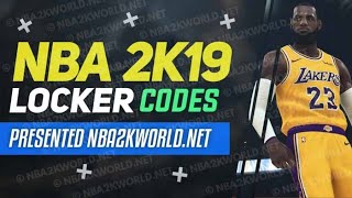 NBA 2k19  Locker Codes [upl. by Maretz]