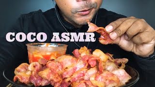 ASMRBACON EATING SOUNDSCOCO SAMUI ASMRกินโชว์เบคอน [upl. by Richey]