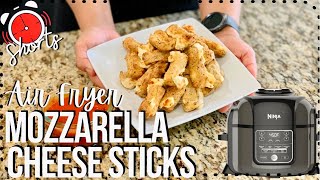 Air Fryer Mozzarella Cheese Sticks Ninja Foodi Recipes shorts [upl. by Yenduhc]