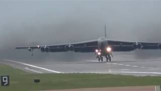 B52s take off in a crosswind [upl. by Prevot147]