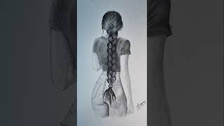 EASY Trick To Draw Braided Hair 👩‍🦰😍 [upl. by Etterraj]