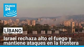 Netanyahu rechaza propuesta de EE UU y Francia de un alto al fuego en Líbano • FRANCE 24 [upl. by Naujik280]