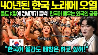 해외감동사연 “40년된 한국 노래에 전세계 오열” 전세계를 들썩이는 올드 K팝 한국 노래가 좋아서 한국어 배워요 [upl. by Eiramrebma536]