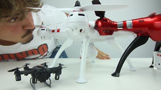 VUELO DE DOS BESTÍAS Y UN CHIQUITÍN Vuelo del Bayangtoys X16 Syma X8HG y Yi Zhan iDron I6S [upl. by Airdnax809]