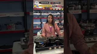 Unirize brand Cast iron kadai 2252528 cm with induction base9801030165014025952 [upl. by Drapehs129]