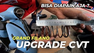 UPGRADE CVT YAMAHA GRAND FILANO [upl. by Krischer]