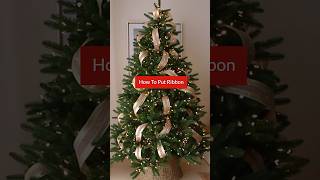 🎀How To Decorate a Christmas Tree With Ribbon Like a Pro🙌🏼 [upl. by Cornwell]