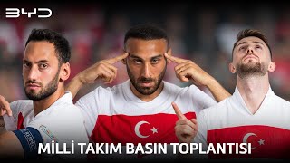 Milli Takım Basın Toplantısı  Hakan Çalhanoğlu amp Cenk Tosun amp İsmail Yüksek [upl. by Anaicilef867]